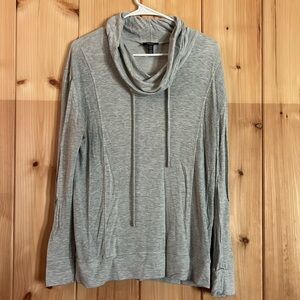 Gray Cowl Neck Sweater